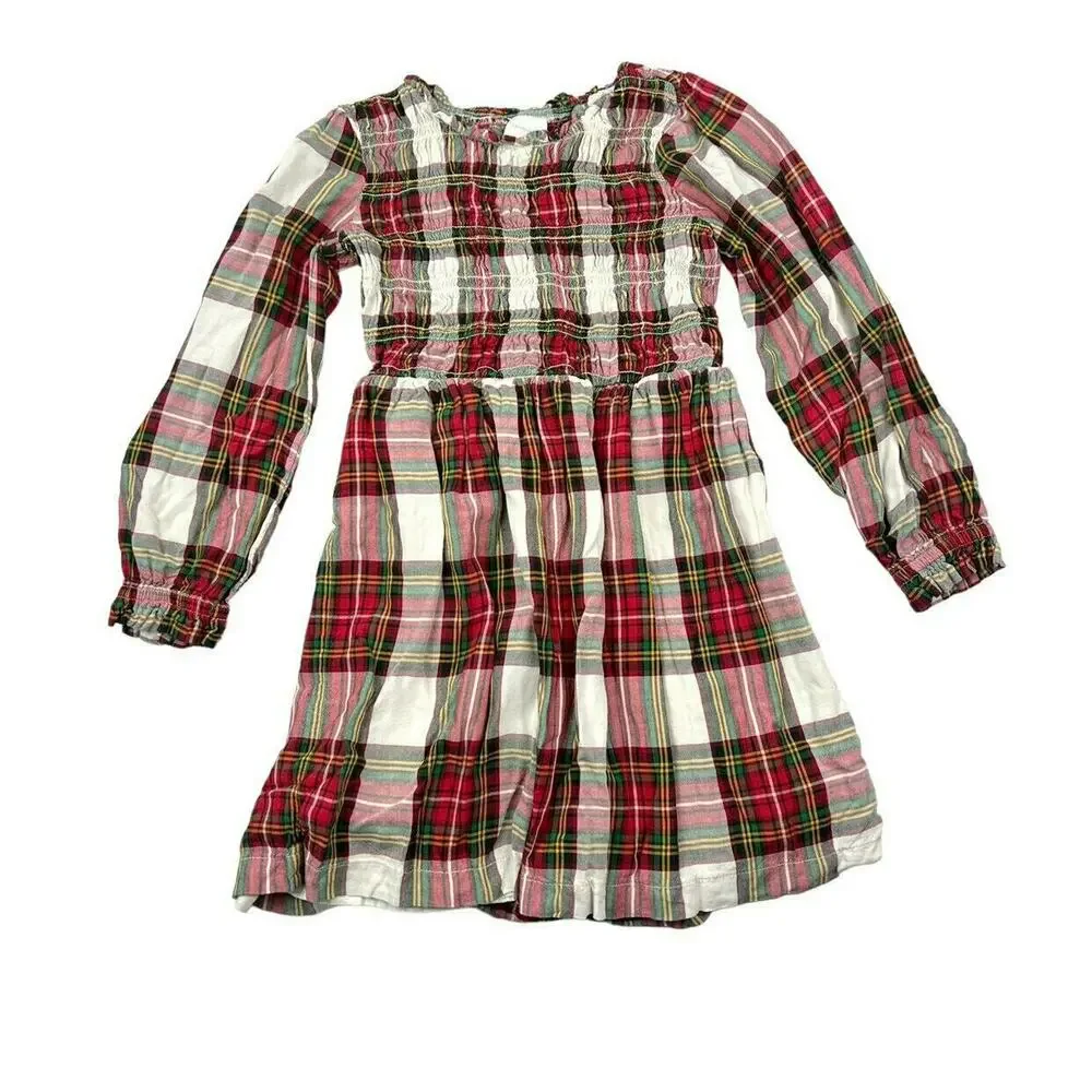 Hanna Andersson Plaid Smocked Dress